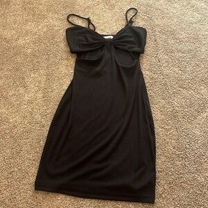 Black cutout dress